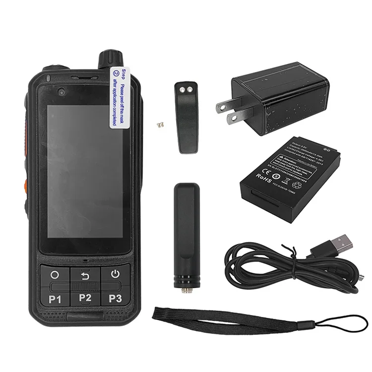 Long Range 4g 2 Two Way Radio Walkie-talkie Smartphone Wifi GPS Tracker Smart Walkie Talkie Phone With Sim Card TSC-A89