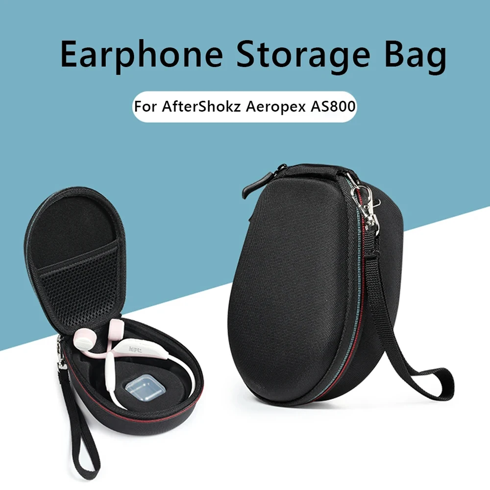 Suitable For AfterShokz Aeropex AS800 Bone Conduction Earphone Shock-Absorbing Case, Portable Protective Storage Bag Suitcase