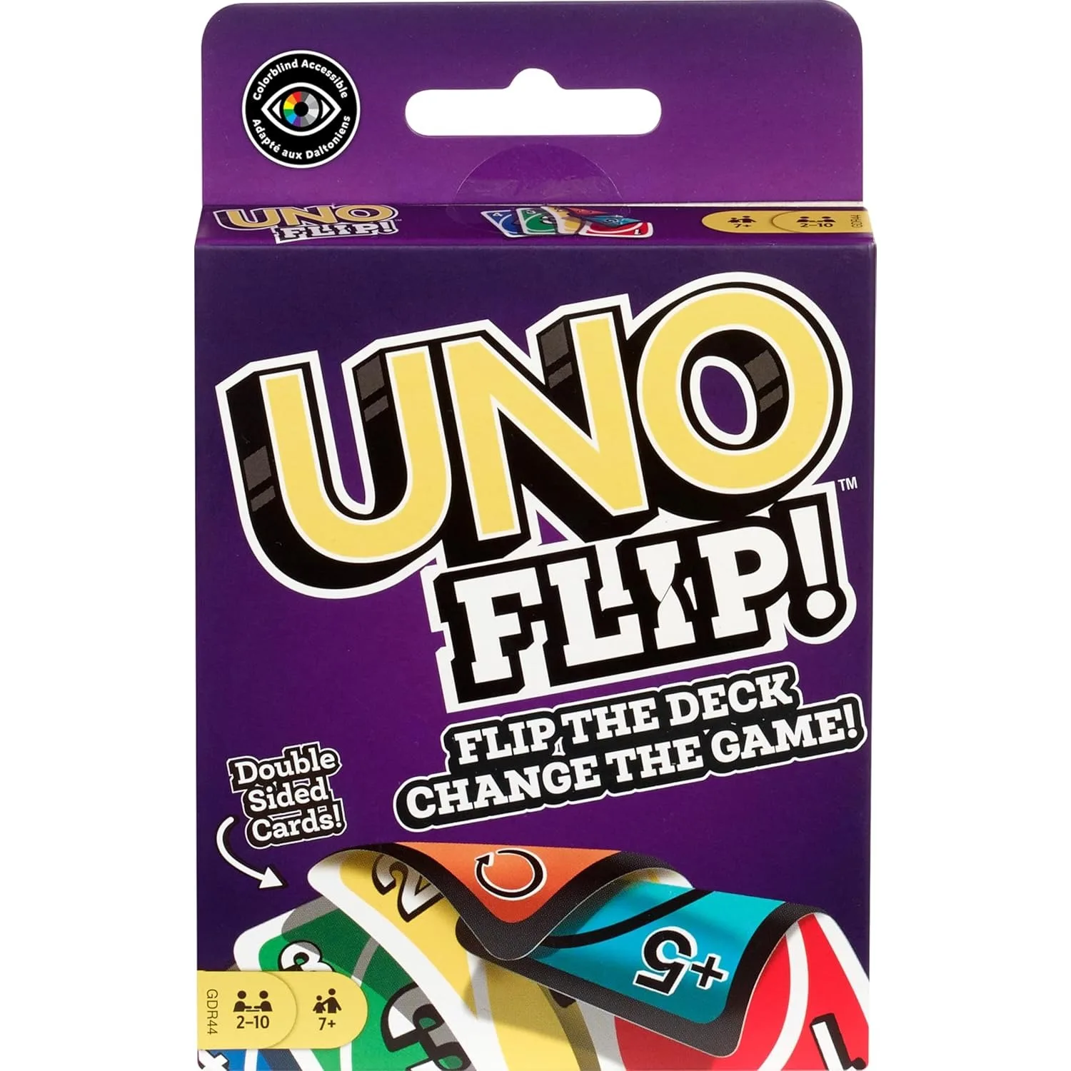 100% Original Mattel UNO Flip Card Game Deck Poker 112 Cards with Character Images Geunine Brand Christmas Gifts Table Games
