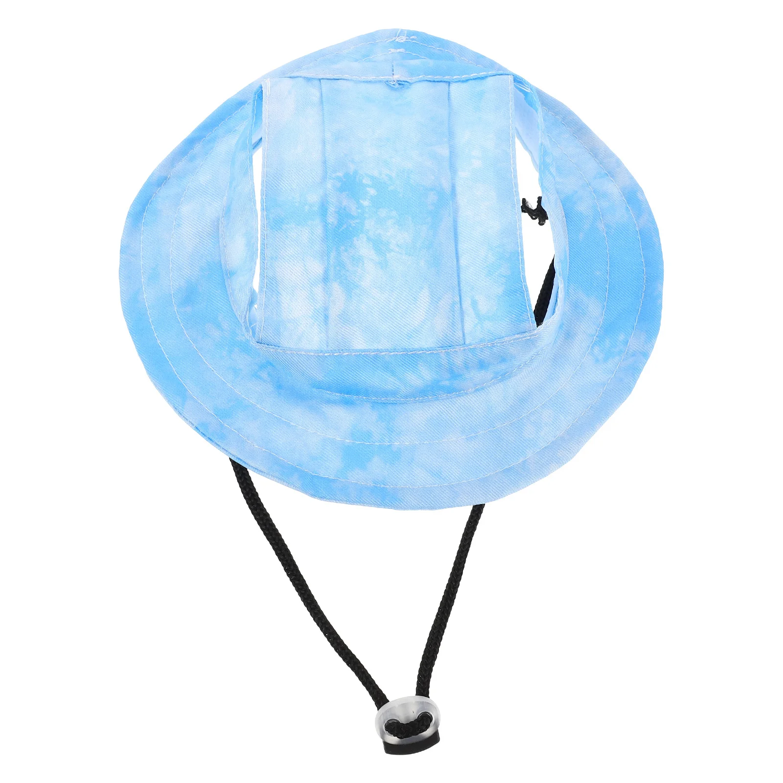 

Pet Sun Hat Adjustable Small Dogs Cats Fisherman Style Summer Cap Ear Holes Uv Protection About 35Cm Head Circumference