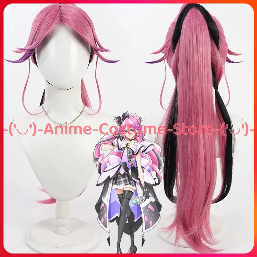 Yes! PreCure 5 GoGo! Cure Kiss Cosplay Wig Ponytail Anime Game Character Halloween Carnival Party Costume Wigs Synthetic Hair