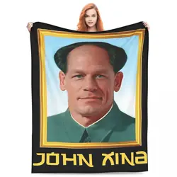 Bing Chilling John Xina Flannel Blanket Quality Soft Warm Singer Bedding Throws Spring Camping Couch Chair Print Bedspread