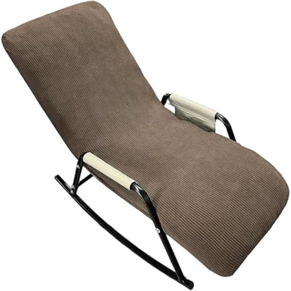 Elastic Rocking Chair Cover Soft Fleece Recliner Protector For Living Room Patio Furniture Slipcover