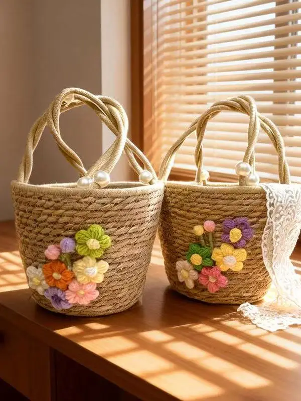 panier-en-paille-fait-main-seau-a-fleurs-de-rose-sac-a-main-cadeau-de-la-saint-valentin-style-rustique-seau-a-economie-d'eau-sac-fourre-tout-tisse-a-la-main