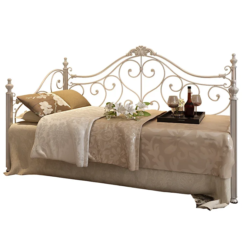 European wrought iron sofa bed ins Internet celebrity bed light luxury princess bed, single children's beds push-pull beds small