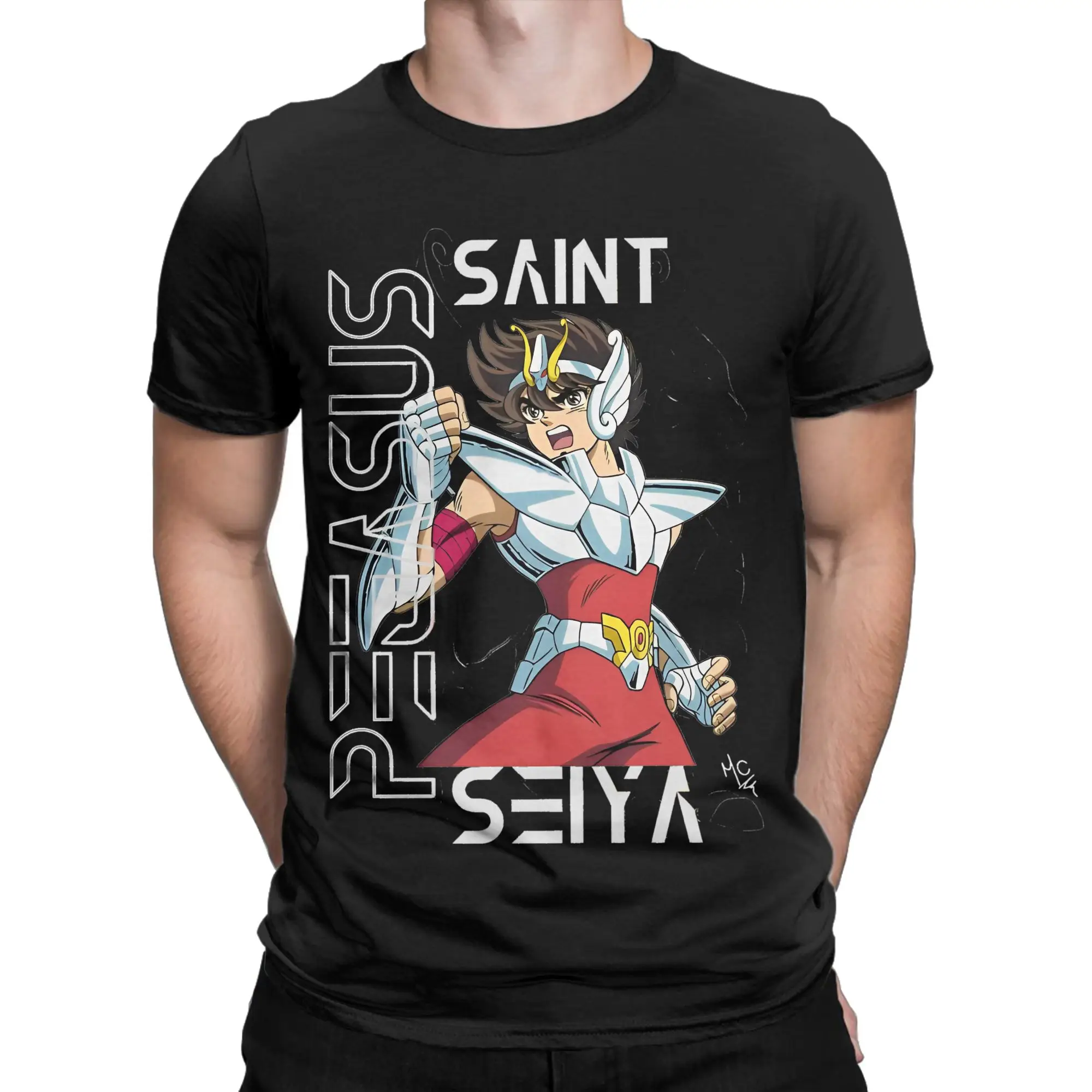 Men Women's Knights of The Zodiac T Shirt Anime 100% Cotton Clothing Novelty Short Sleeve O Neck Tees Big Size T-Shirts
