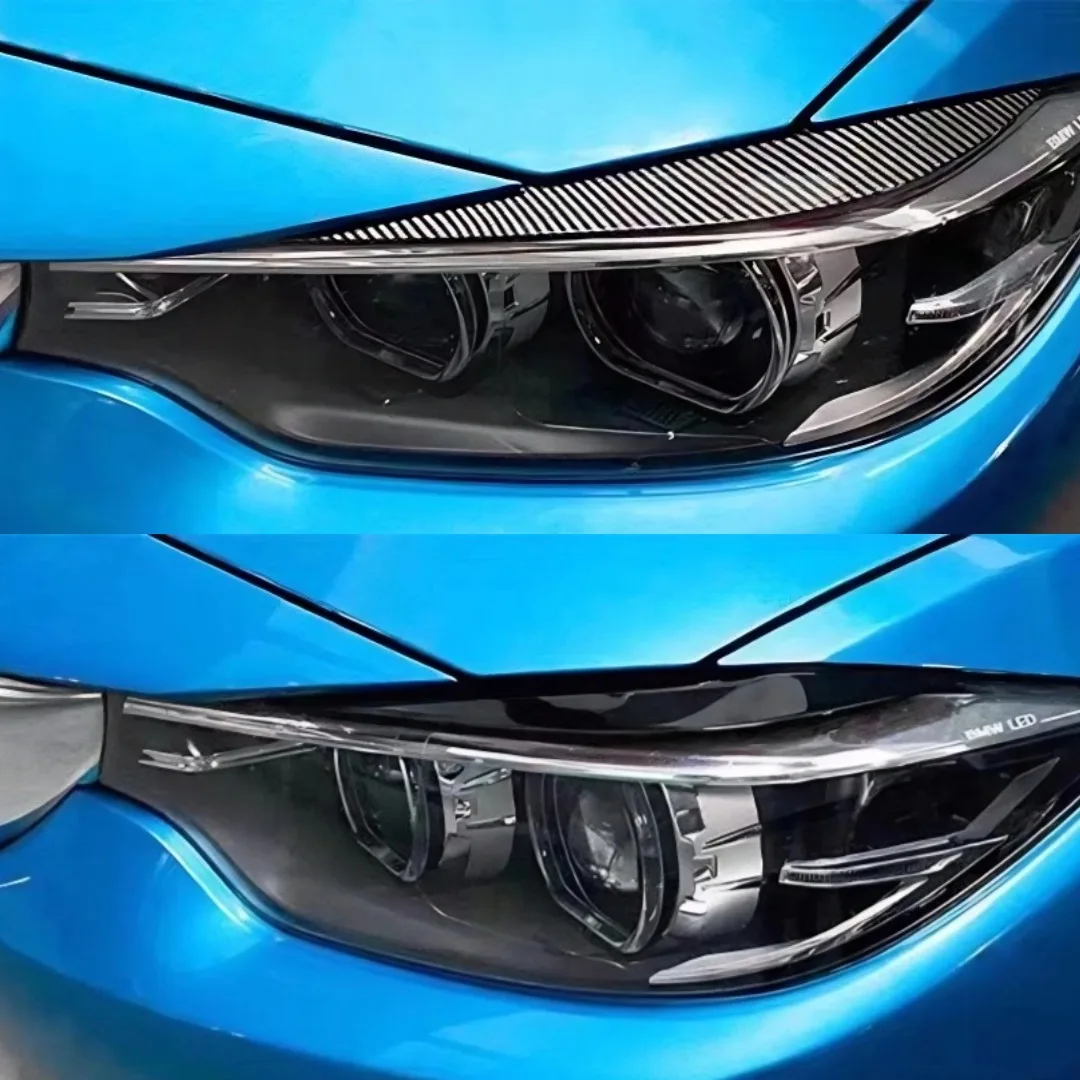 Front Headlight Eyebrow Eyelid Cover Trim For BMW 4 Series F32 F33 F36 2013-2020 Tuning Exterior Accessories Body Kit Styling - view 2