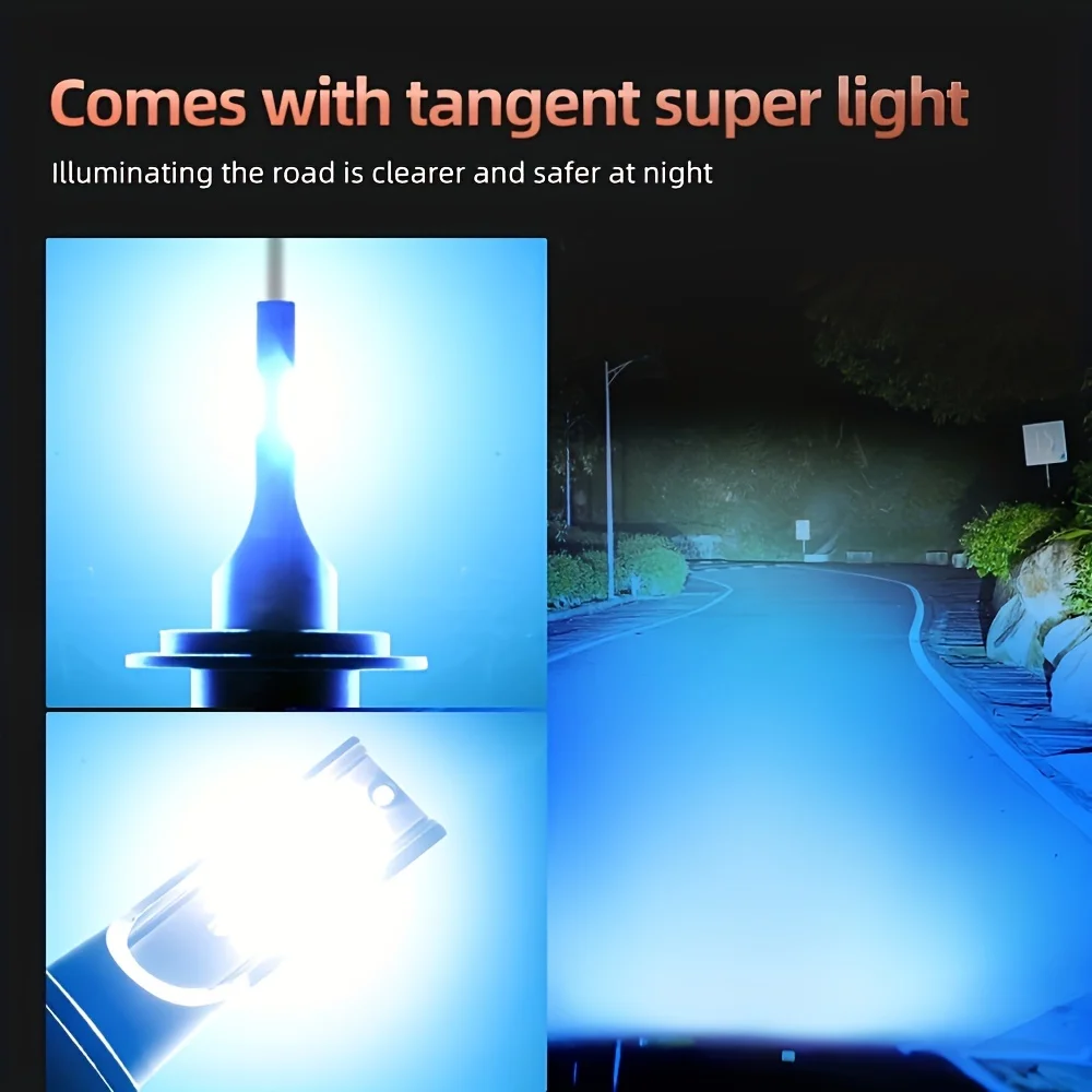 8000K ICE BLUE 9006/HB4 H1 H4 H7 H11 H13 LED Headlight 25000LM Hi&Lo Beam Light +800% Super Brightness Fit For 99% Vehicles 2PCS