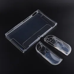 Transparent TPU Soft Case Protective Shell Cover For Nintendo Switch 2/NS Oled Game Console Joy-con Crystal Back Full Protector