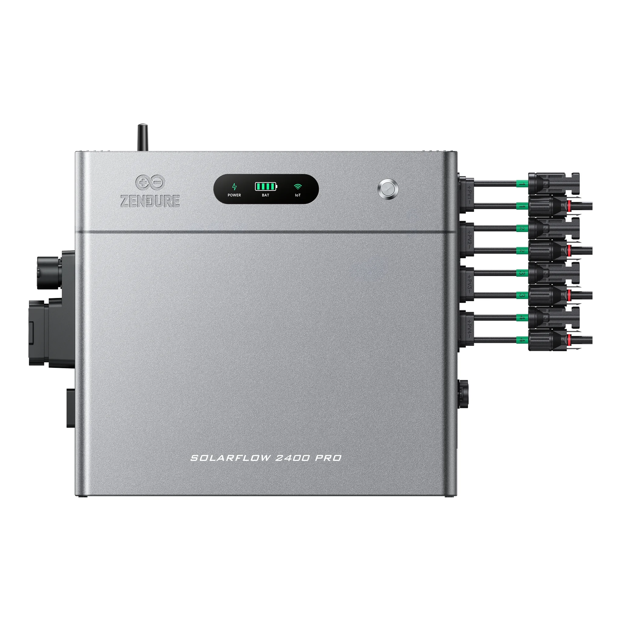 Zendure SolarFlow 2400 Pro Balkonkraftwerk –  erweiterbar 2,88–16,8 kWh, bidirektionaler AC-Ausgang bis 2400 W, Plug und Play