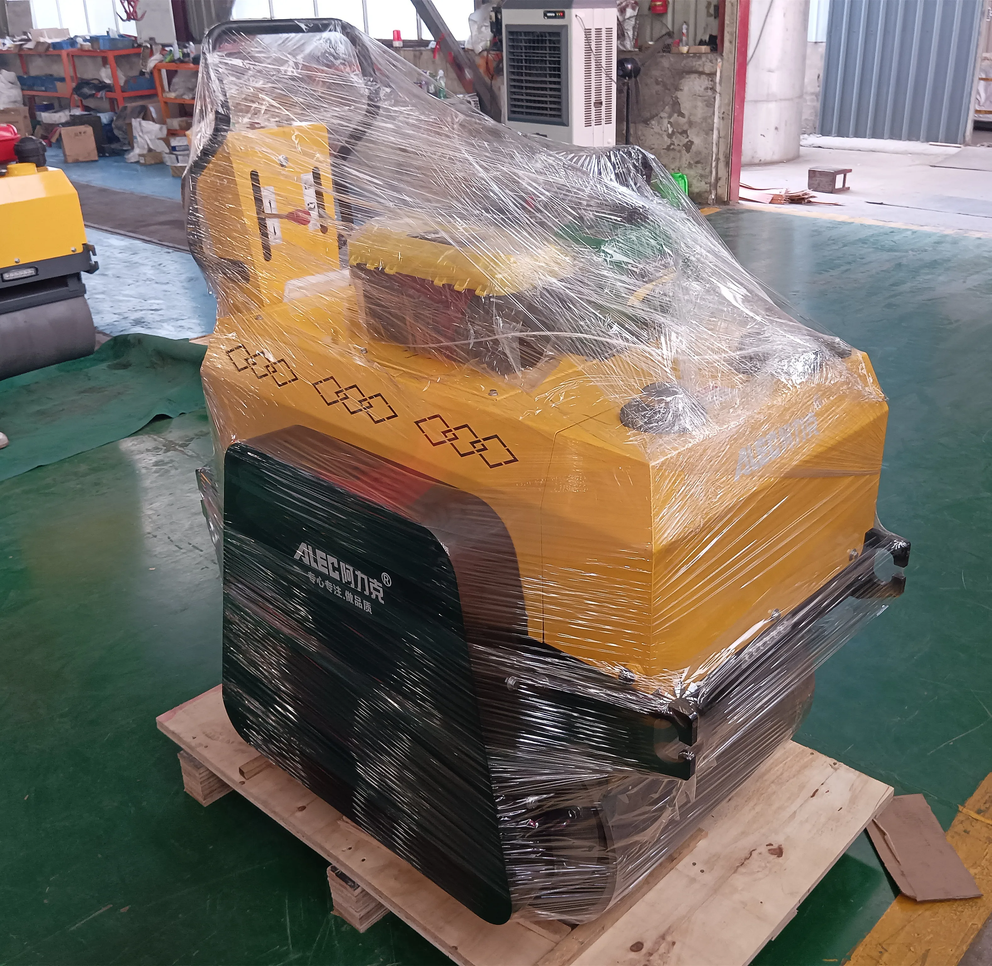 Mini Rodillo Compactador de Asfalto, Rodillo Compactador Pequeño con Motor Diésel