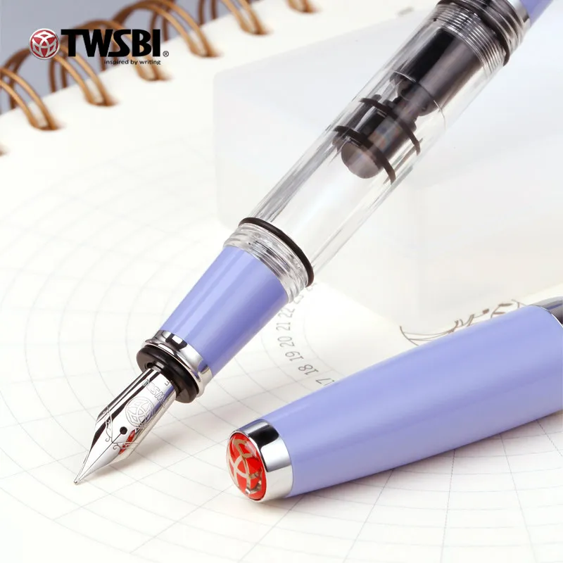 Limitowana edycja TWSBI Diamond 580 Mini Edition, lawendowo-fioletowy zestaw długopisów wiecznych w pudełku prezentowym, idealny prezent dla dziewczyn na wiosnę, do pisania i jako prezent biznesowy. — zdjęcie produktu 6