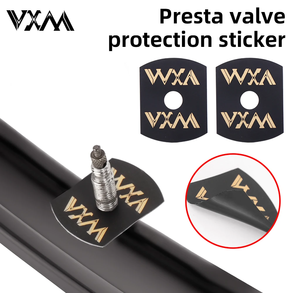 VXM Bike Rim Valve Protector Sticker Anti-leak Anti-scratch Anti-aging Seal Pad Presta Schrader Compatible Bicycle Parts