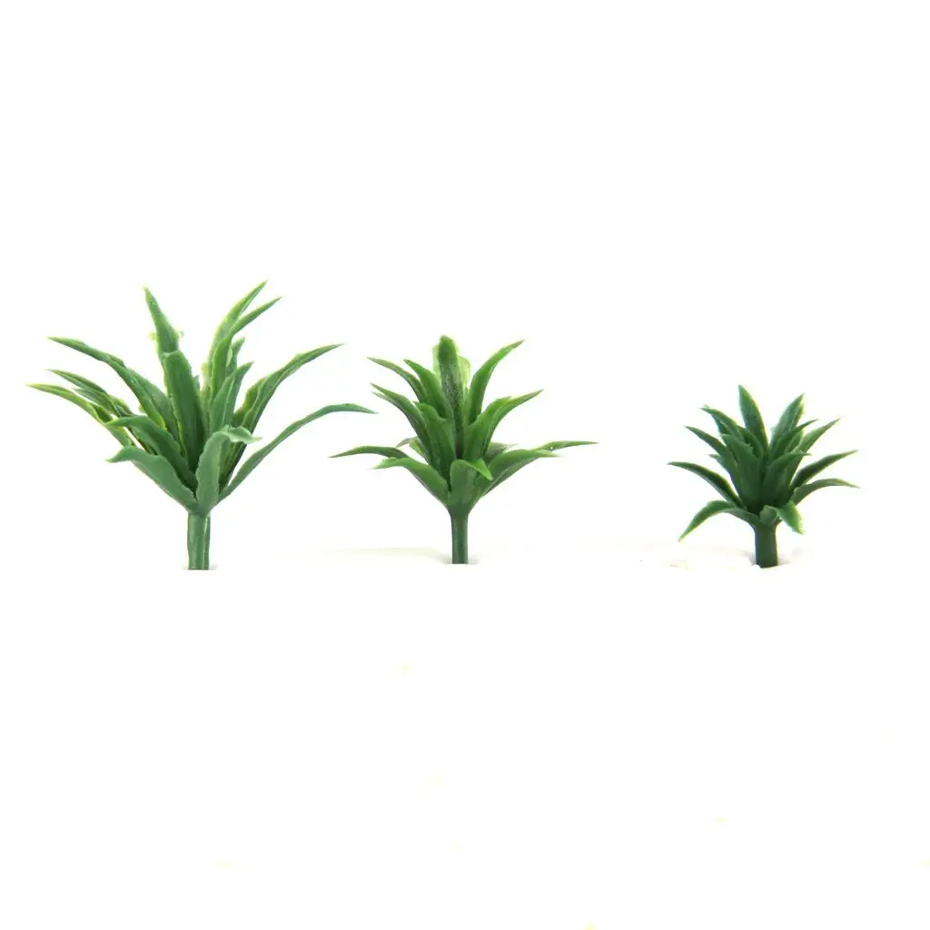Sword Shaped Mini Grass Cover Micro Landscape Prop Plastic Model Plants Green Decor for Railway Scenery Sword Shaped Mini Grass Cover Micro Landscape Prop Plastic Model Plants Green Decor for Railway Scenery