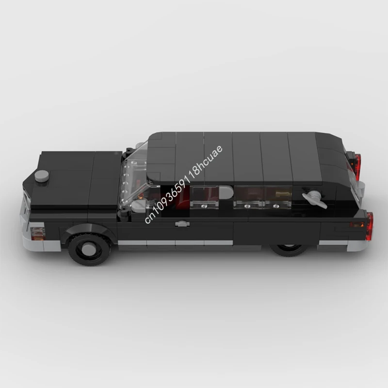 

319pcs 1976 Cadillac DeVille Hearse vehicle classic model Moc Building Blocks creative Assembly Bricks Toy Kids Christmas Gifts