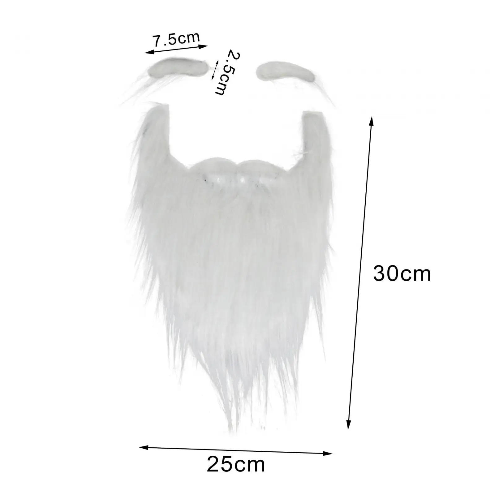 

Santa Beard False Beards Novelty with Eyebrows Dwarf Gnome Beard for Adult Carnival Disguise Props Performance Halloween