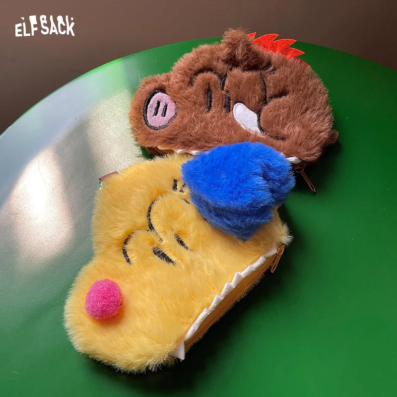 

ELFSACK 2025, осеннее новое поступление, плюшевый брелок с милыми мультяшными животными для женщин