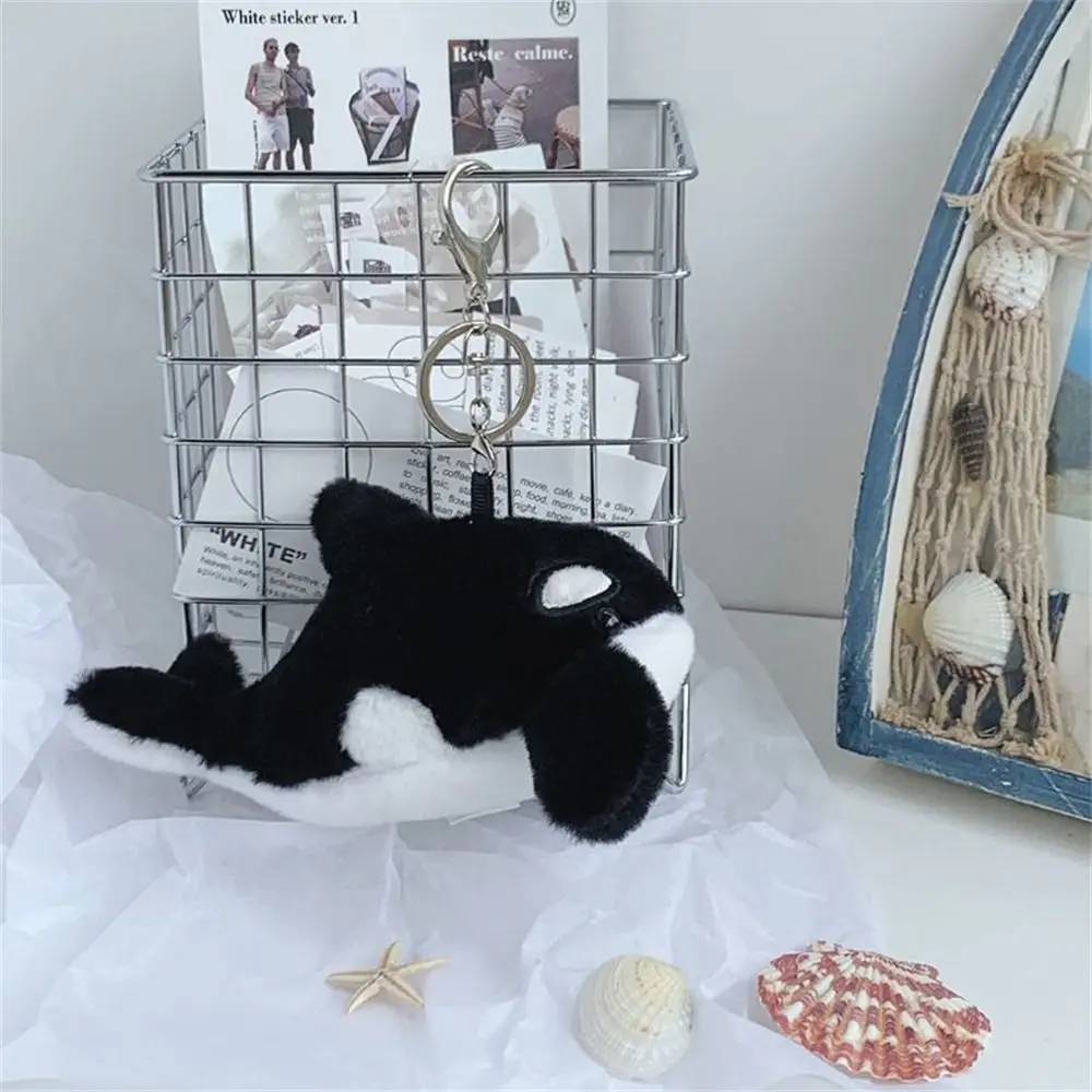 

Bag Charm Marine Animal Dolphin Keychain Stuffed Killer Whale Seal Pendant Small Mini Cartoon Whale Keychain Gift