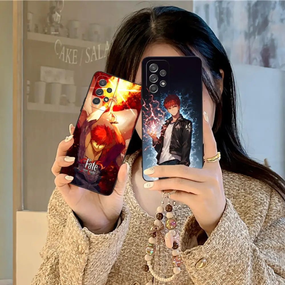 مصير البقاء ليلة Shirou Emiya قضية الهاتف لسامسونج غالاكسي A56 55 54 53 52 51 36 35 34 23 16 15 5 جرام غطاء ملون فاخر جميل #2