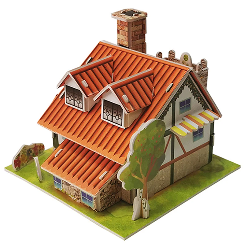 

Foam Forest Hut DIY Toy 3D Cardboard Puzzle Promotional Gift For Girls Boys