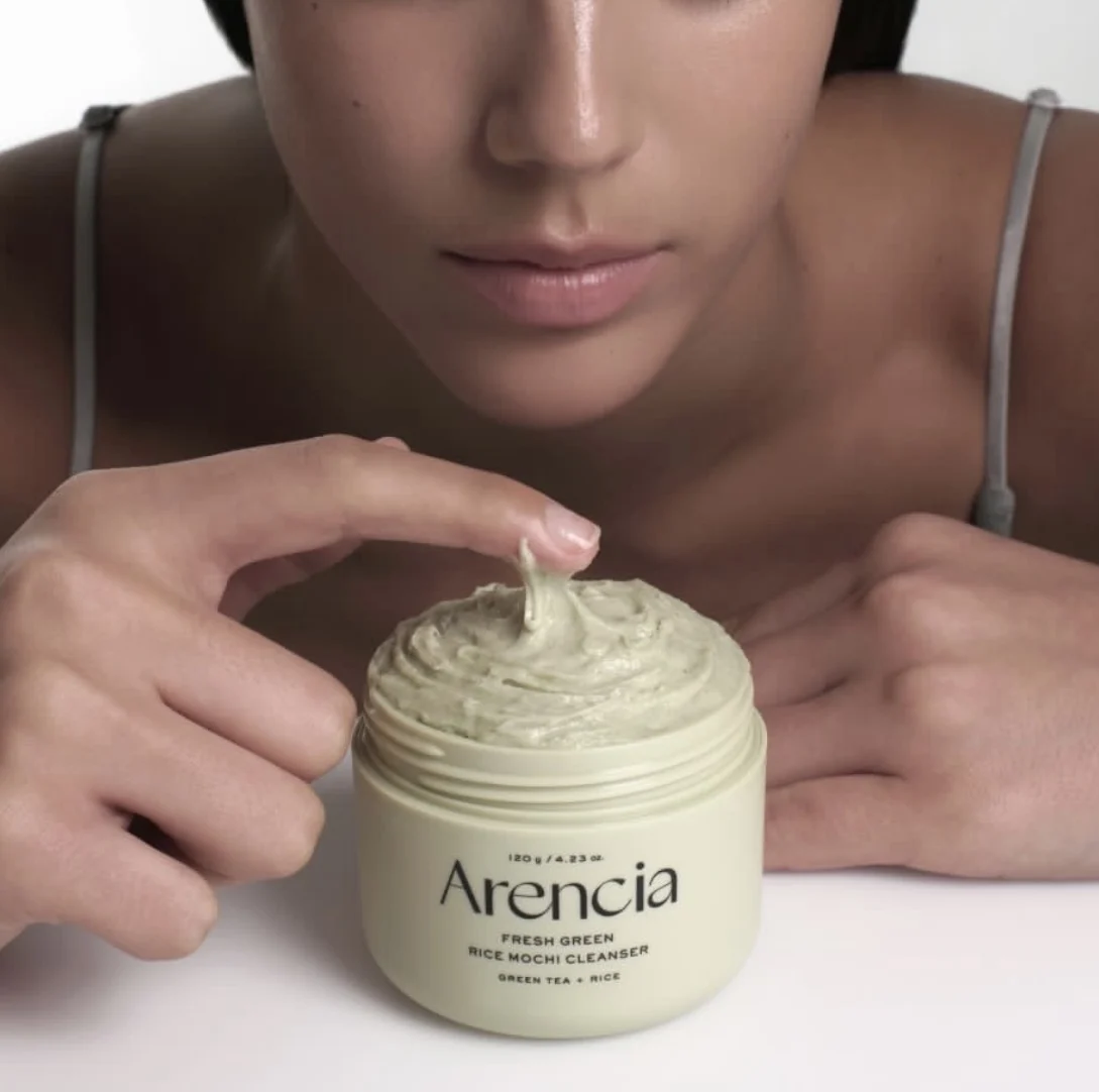 120g-creme-coreano-arencia-fresh-green-rice-mochi-cleanser-para-limpeza-profunda-dos-poros-dissolucao-de-cravos-e-hidratacao