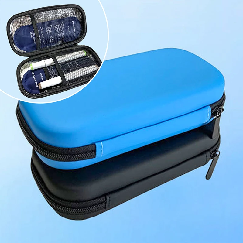 Waterproof Pu Insulin Cooling Bagportable insulin fridge Diabetic Pocket Without Gel Travel Thermal Insulated Pill Protector Bag