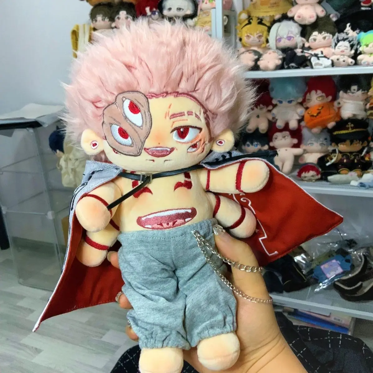 2024 New Jujutsu Kaisen Ryomen Sukuna  20CM Plushies Cosplay Anime Stuffed Plush Pillows Cute Cartoon Girl Birthday Gift