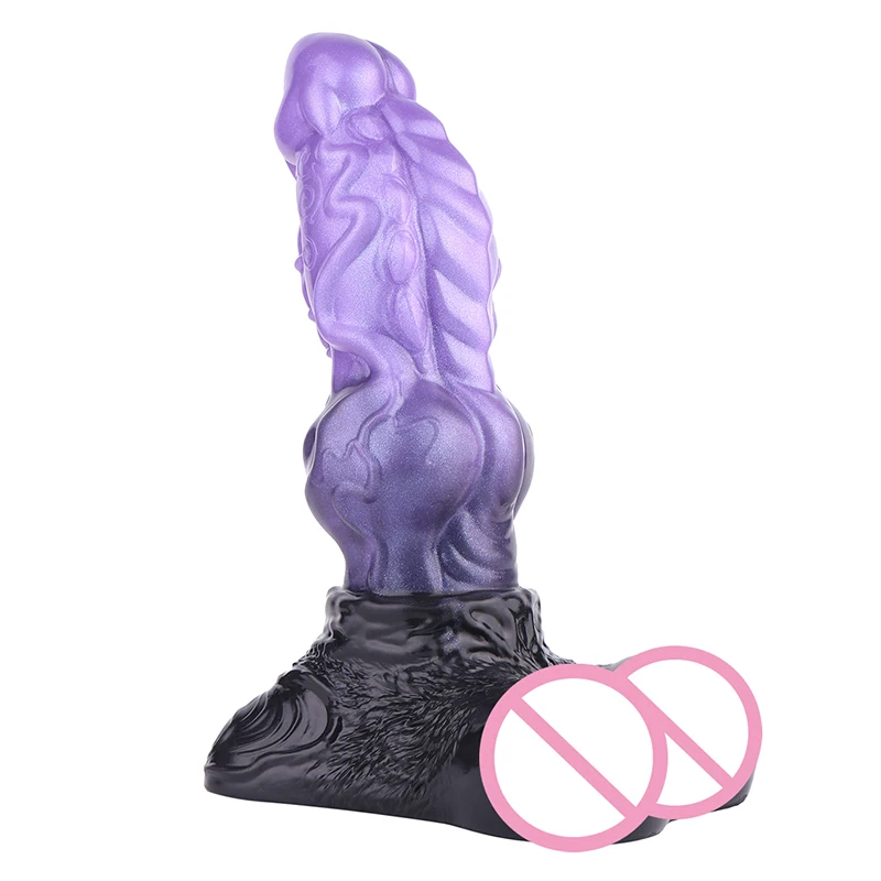 25.8*8.5cm Large Veiny Penis Space Dog Dildo Soft Silicone Fake Dick Women Masturbator Adult Sex Toys for Pussy Anal Penetration