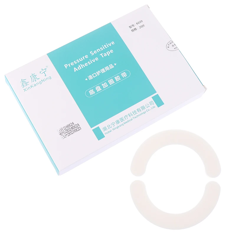 20 Stück elastische Stoma-Barrierestreifen, wasserdichtes, auslaufsicheres Hydrokolloid-Hautklebeband für Kolostomiebeutel – Detail 9