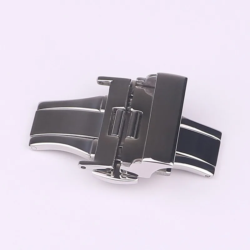 XIANERSHANG Custom A-rmani Original Watch Clasp 18MM 20MM Belt Buckle Polish Stainless Steel Butterfly Buckle Watch Accessories