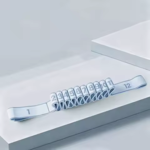 Elastic Yoga Stretching Belt 10/12 Grid Digital Resistance Band Adjustable Dance Stretch Band for Yoga Latin Dance Gymnastics