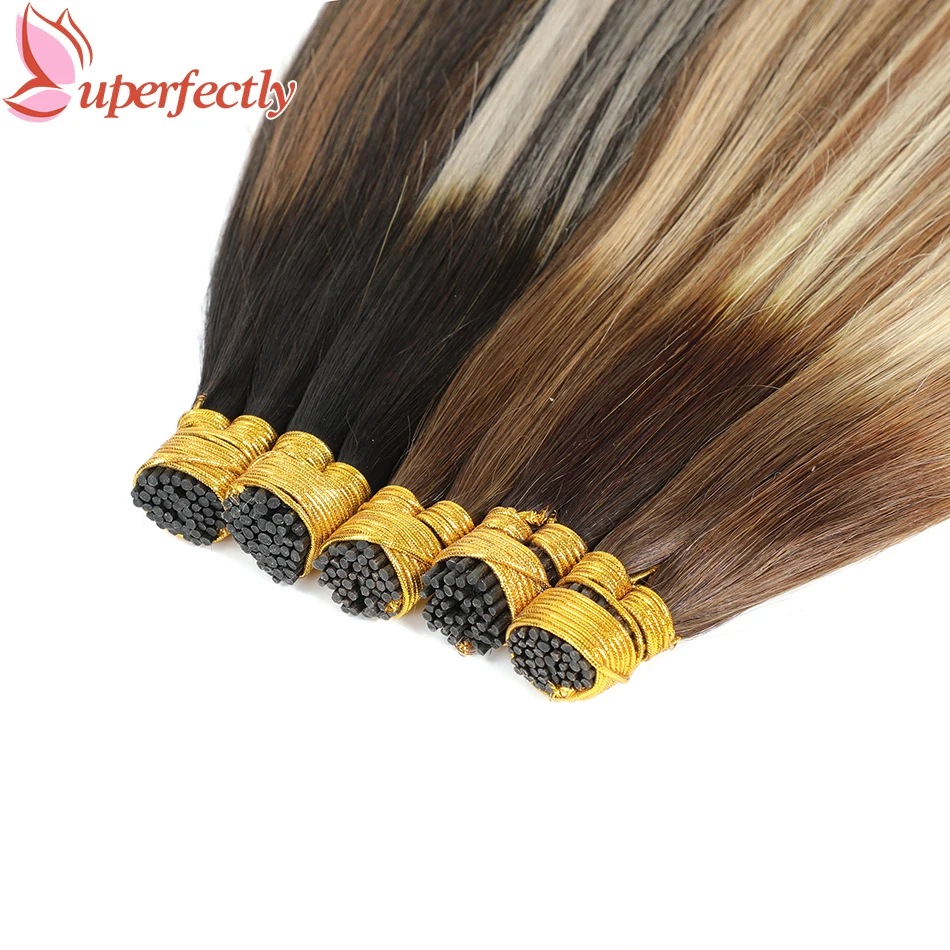 Uperfectly I Tip Hair Extensions Straight 100% Human Hair Keratin Hair Extensions Fusion Pre Bonded Human Hair Extensions