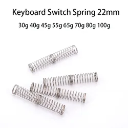 22mm Mechanical Keyboard Switch Spring Two-Stage Gamer Custom Gateron Cherry Mx Switch Spring 30 40 45 50 65 70 80 100g Force
