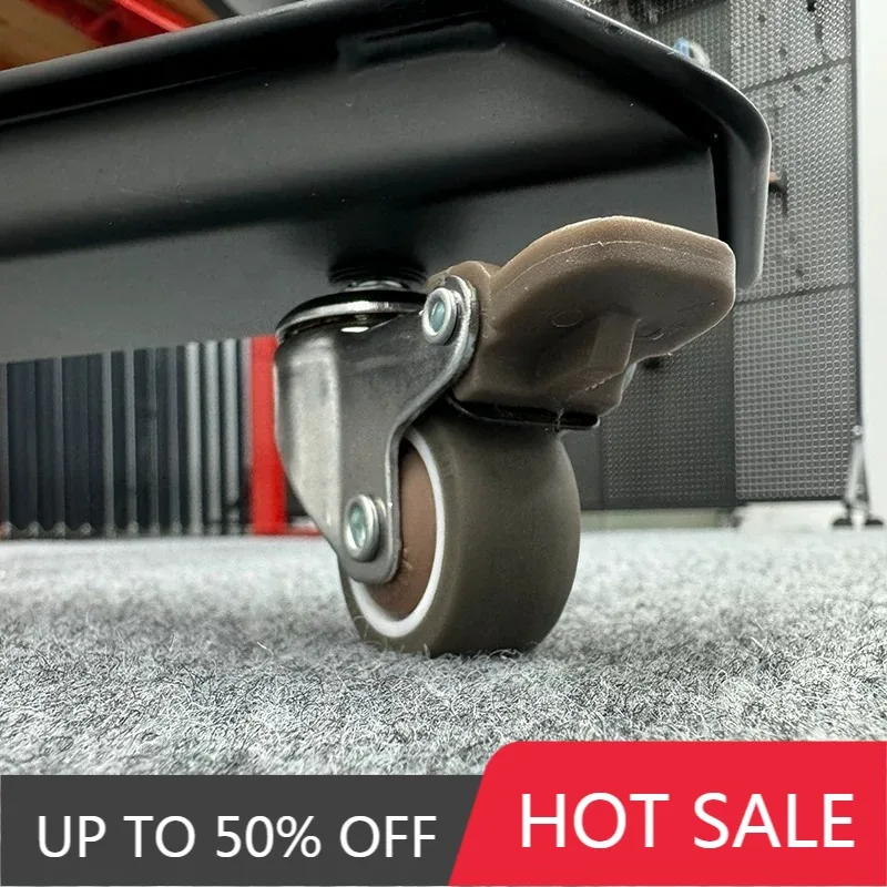 Lifting Desktables Dedicated M8*15 Wheels With Brake Mute 360° Swivel Heavy Wheels Durable Stable Non Slip Furniture Casters
