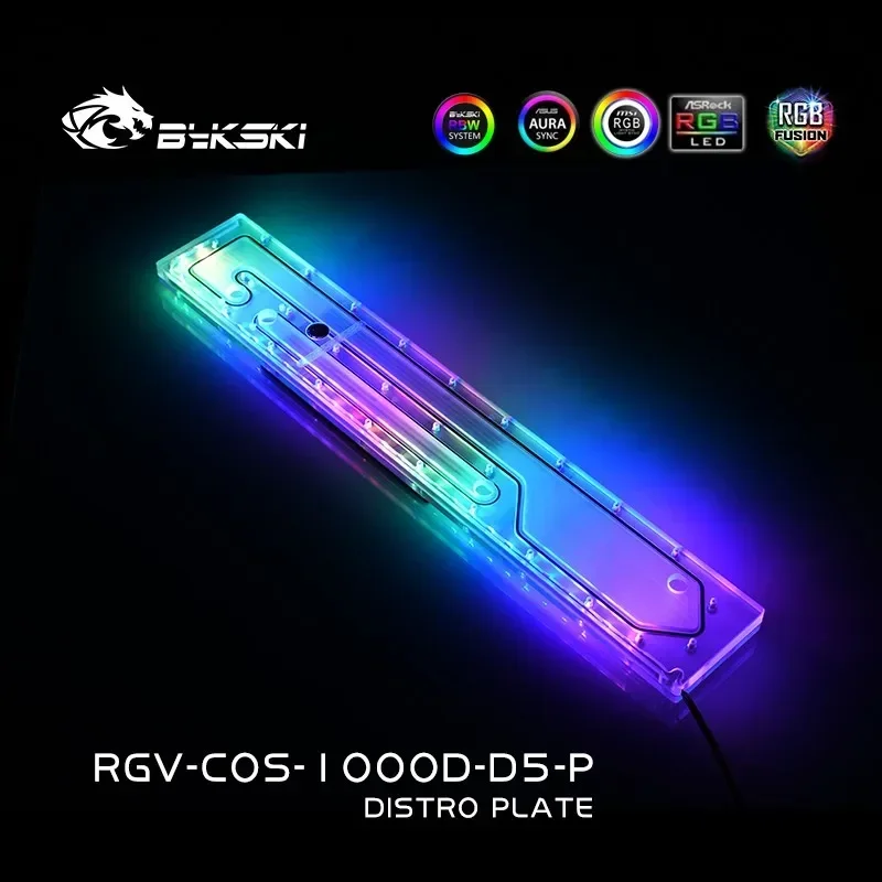 

BYKSKI Distro Plate Use For CORSAIR 1000D Computer Case Water Reservoir Support Doubel Pump Loop Cooler RGV-COS-1000D-D5-P