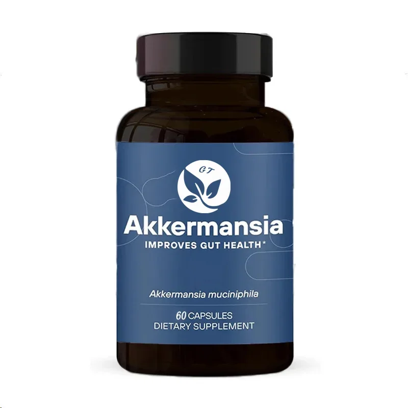 Akkermansia Probiotics Contain Prebiotic Fiber -60 Capsules,100mafu Live Strain,promoting Intestinal for Both Menandwomen