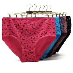 Cotton Panties Plus Size Underwear Women Briefs Female Knickers Lady Lingerie High Waist Intimate XXL 3XL XXXXL 3 Pieces/Lot