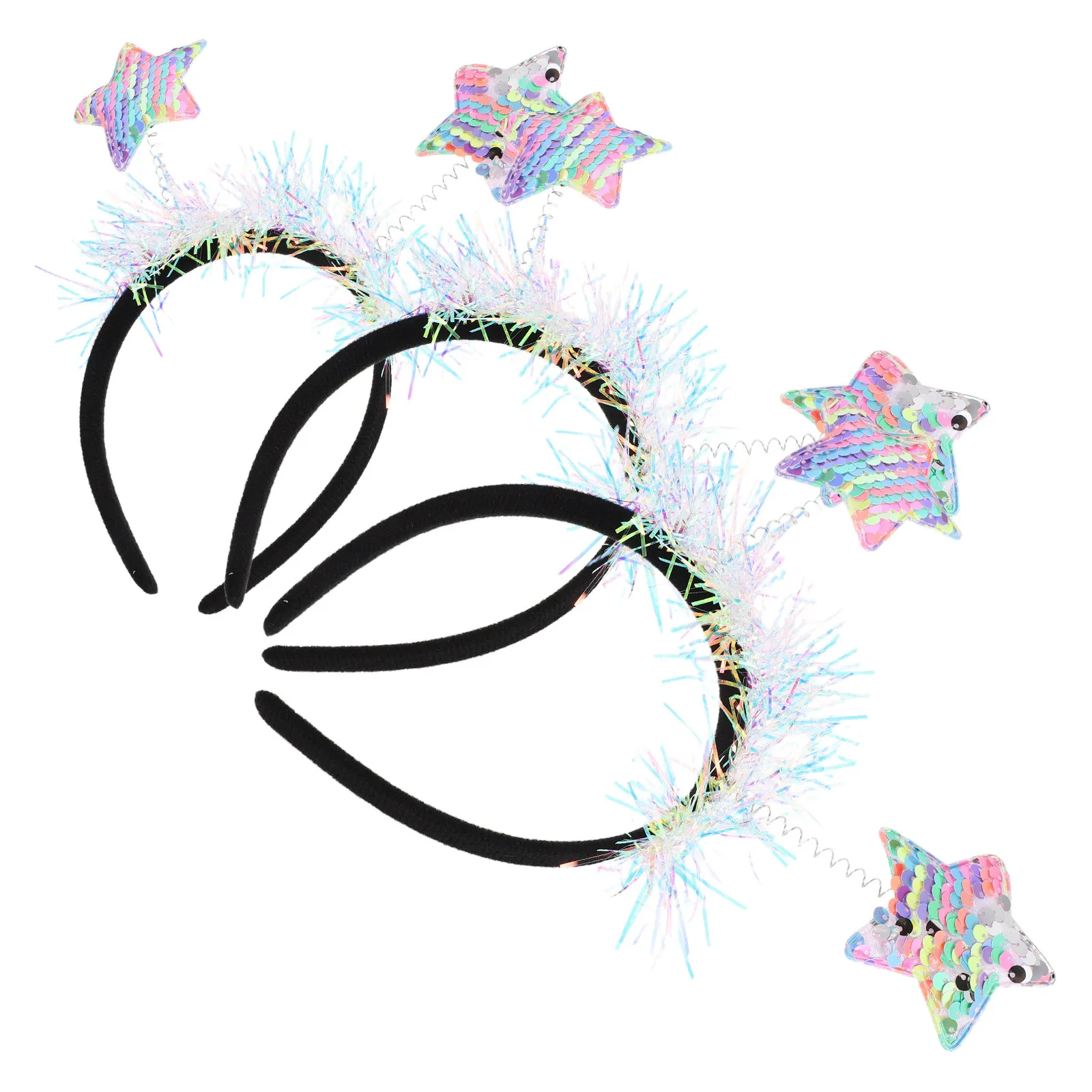 

3Pcs Colorful Glitter Star Headband Party Hair Accessories Birthday Festival for Women Hair Accessories