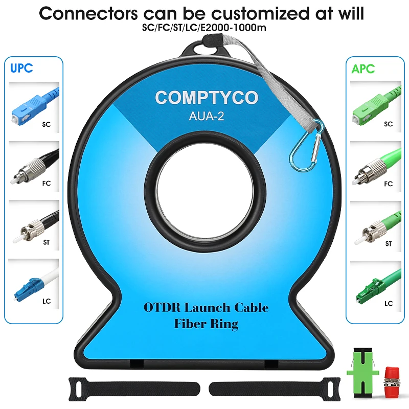 1000M Glasvezel OTDR Launch Kabel Box SC/UPC-LC/APC OTDR Dode Zone Eliminator glasvezel Ringen SC/FC/ST/LC-UPC/APC