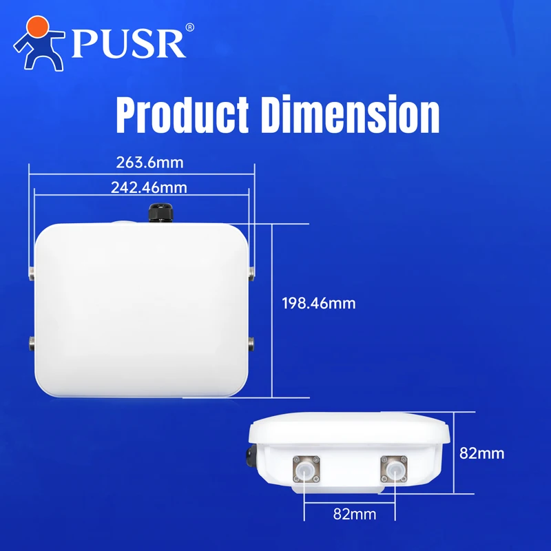 Imagem -04 - Exterior de Banda Dupla Impermeável com Ip67 até 256 Dispositivo de Cliente Ponto de Acesso sem Fio Usr-ap520x Pusr Wifi6 Ax3000 ap