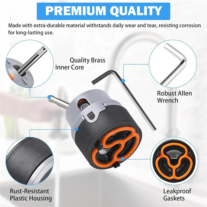 A64Z Filter Replacement Forsingle Handle Kitchen Andbathroom Faucet Repair Parts Universal Triangle Faucet