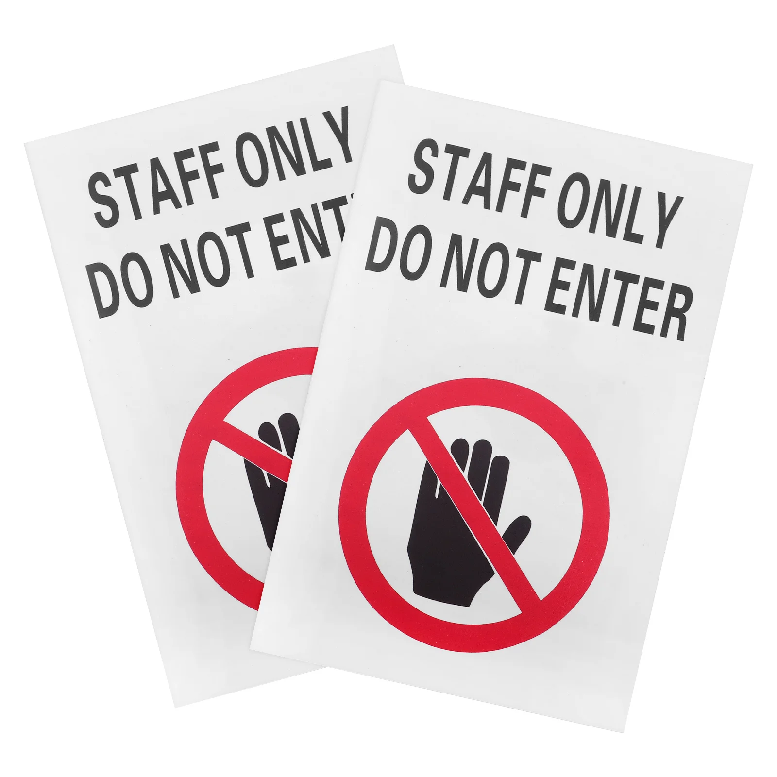 2Pcs Access Control Sign Bold No Entry Design Easy Installation for Private Property Workshops Prevent Unauthorized Intrusion
