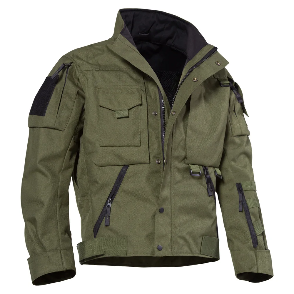 Tactical Tom Wear-resistant Bulletproof Motorcycle Jacket Men's Windproof Protective Hard Shell Outerwear Tactical Multi-Pocket