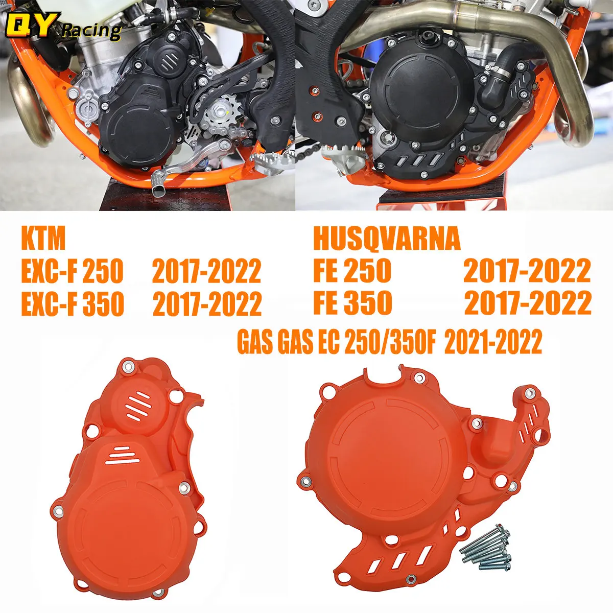 

Motocross Ignition Clutch Cover Guard Protector For KTM EXCF 250 350 2017-2022 XCFW 350 2020-2022 For HUSQVARNA GAS GAS