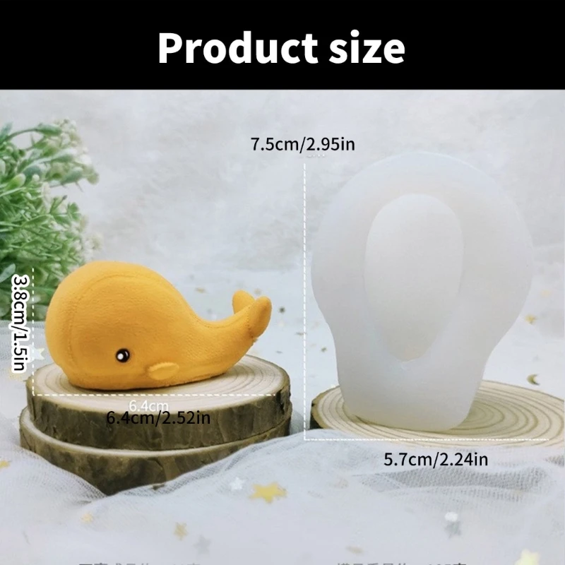 装飾的なクジラの形のケーキ型柔軟なシリコン型プリンとチョコレート作りクリエイティブデザートベーキングモールド