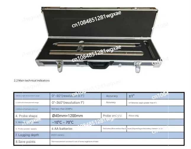 Geological Drilling Construction Exploration Drilling Small-diameter Electronic Digital Mechanical Compass Inclinometer