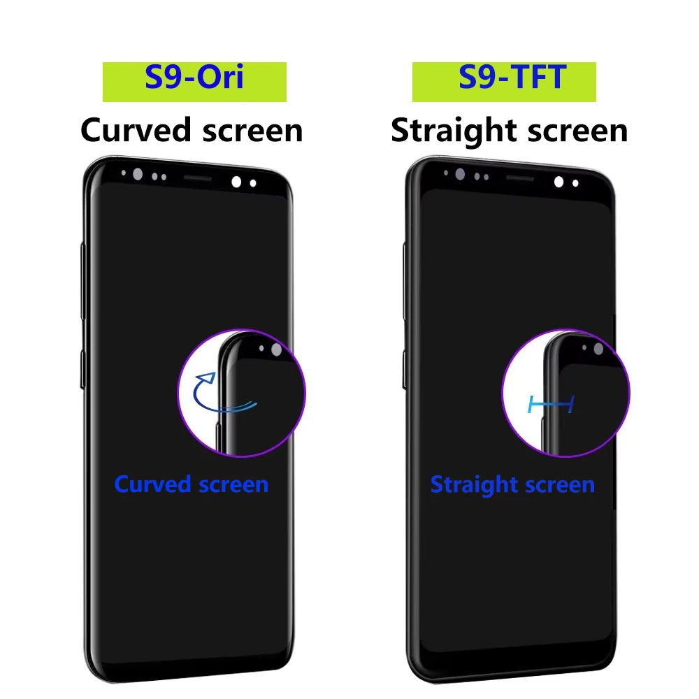 Tested Display For Samsung Galaxy S9 LCD With Digitizer Touch Screen Assembly SM-G960FD S9 G960 LCD with Frame Replacement