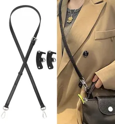 Bag Strap for Longchamp Mini Bags Genuine Leather Shoulder Strap Free Punching Modification Bag Strap Transformation Accessories