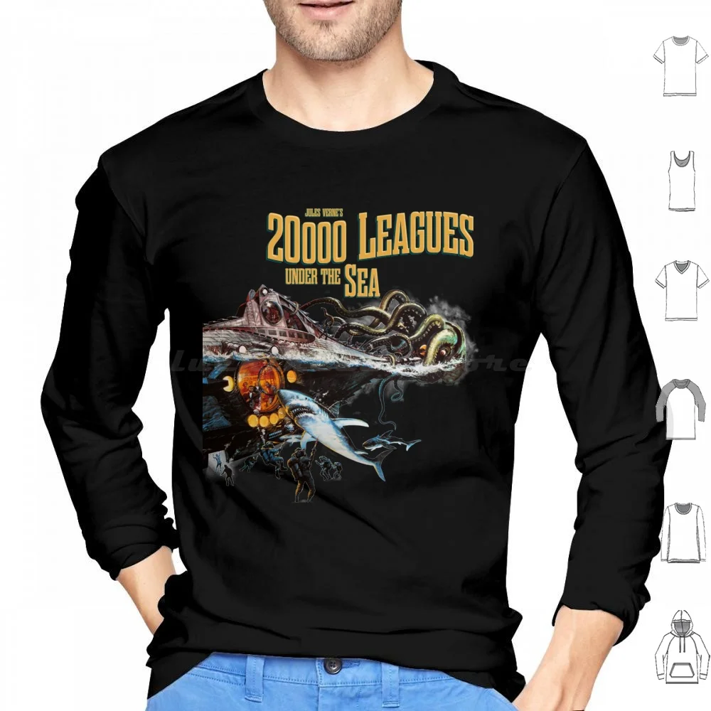 20 , 000 Leagues Under Sea Jules Verne Classic Hoodies Long Sleeve 20 000 Leagues Under Sea Jules Verne