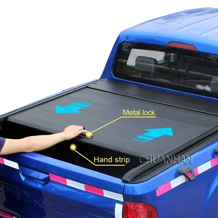 Aluminum Truck Bed Cover Pickup Truck Retractable Tonneau Cover Ranger for Dodge Ram1500 Tundra Tacoma Bt-50